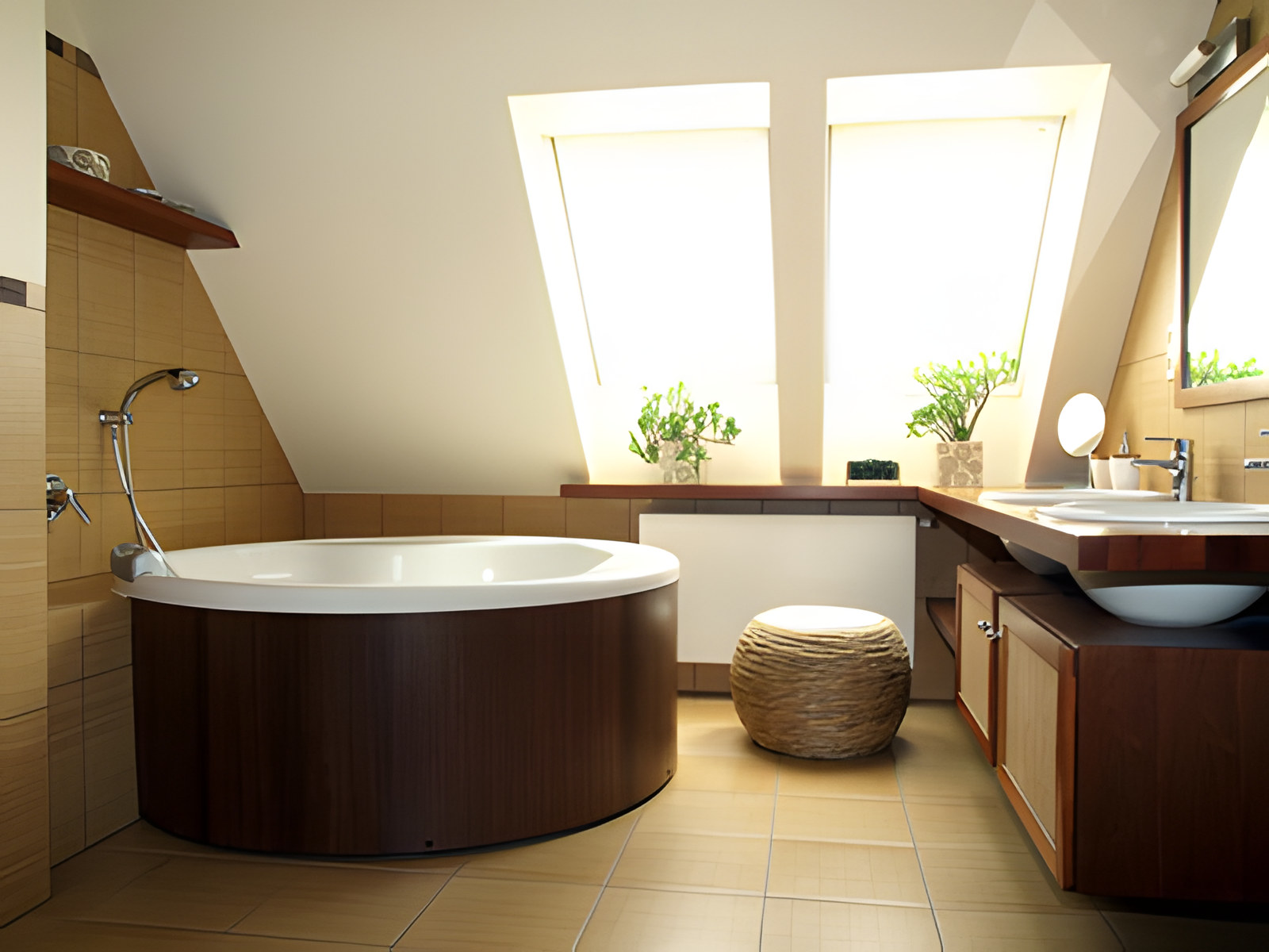 Bathroom in the attic